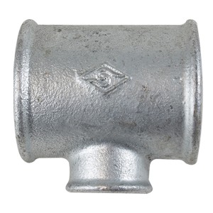 T-koppling för minskning galvaniserad muff x muff x muff  R50/2" x R20/2" x R40/1½"